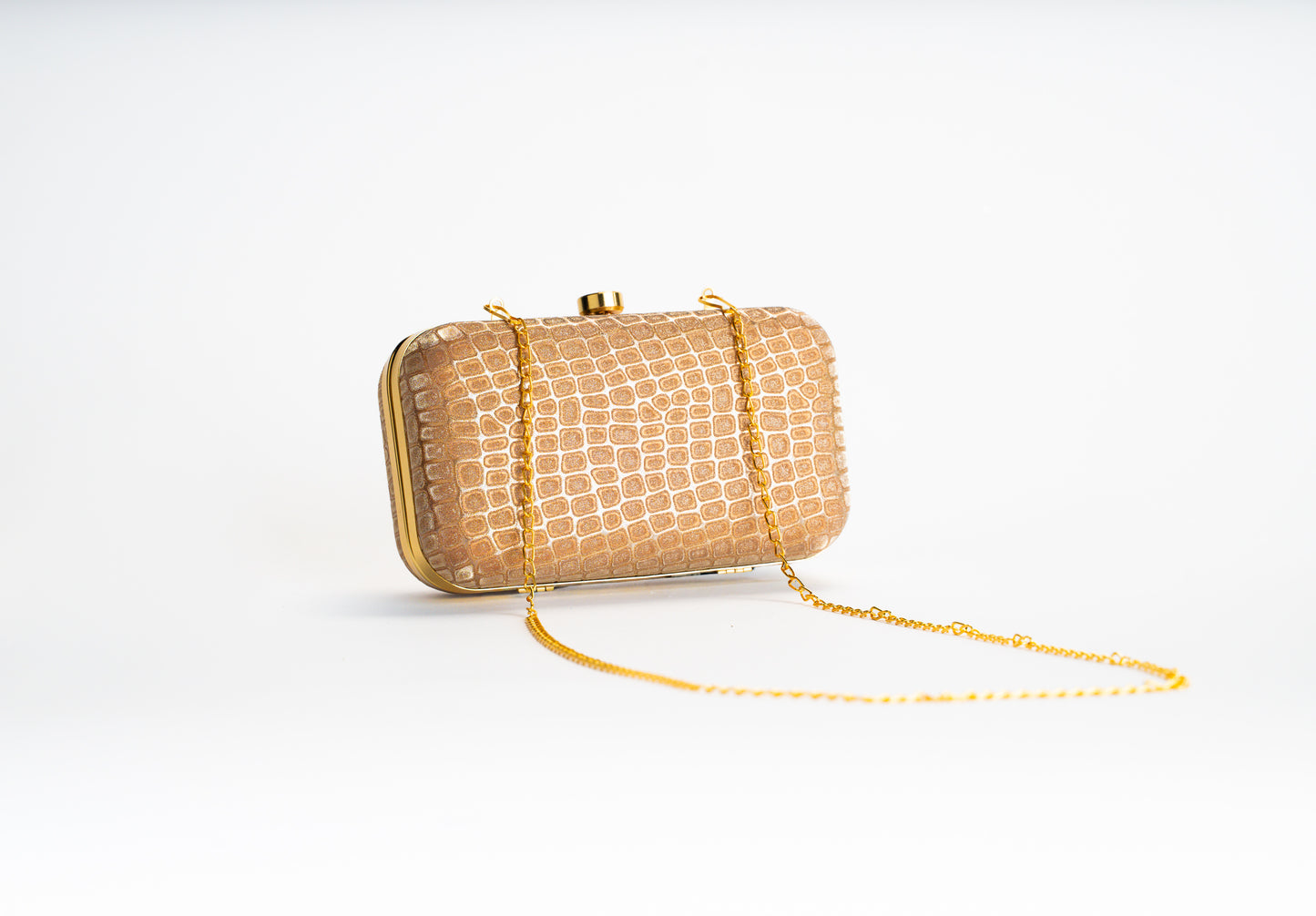 Gouden Croco Clutch