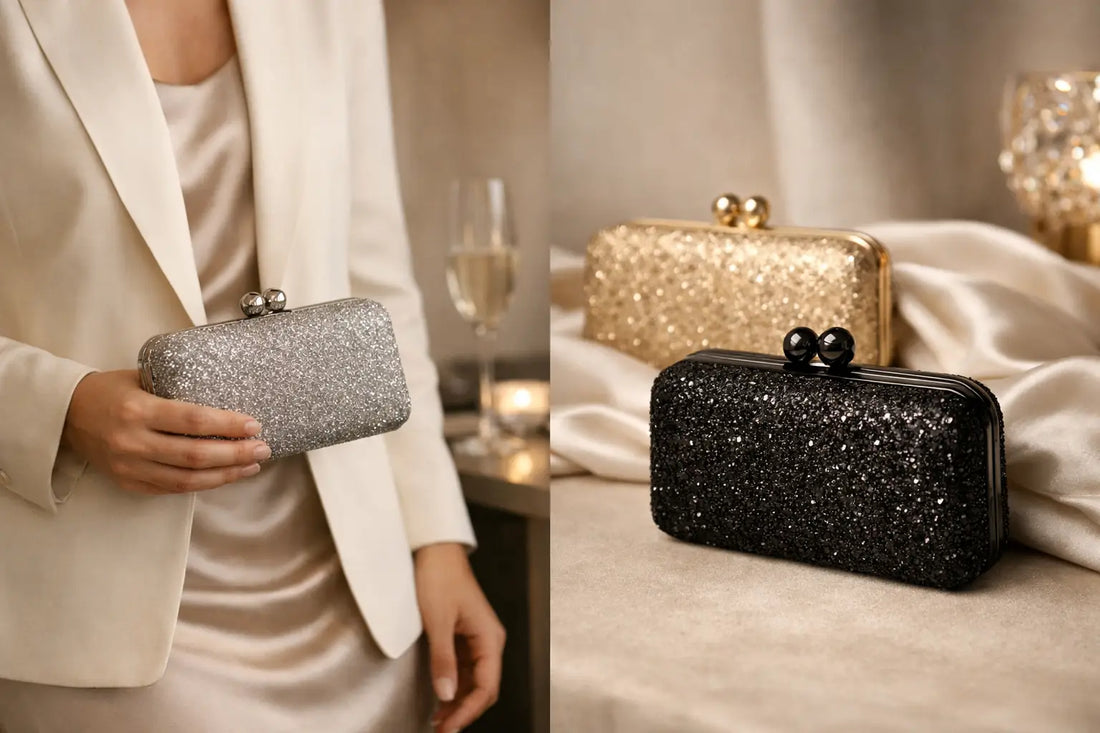Glitter clutch netjes dragen voor elke gelegenheid