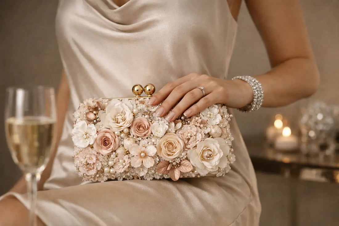 Hoe style je een bloemenclutch voor feestjes?