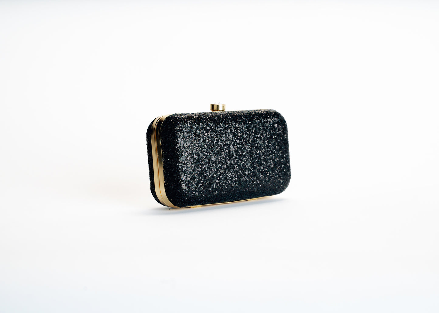 Zwarte Glitter Clutch