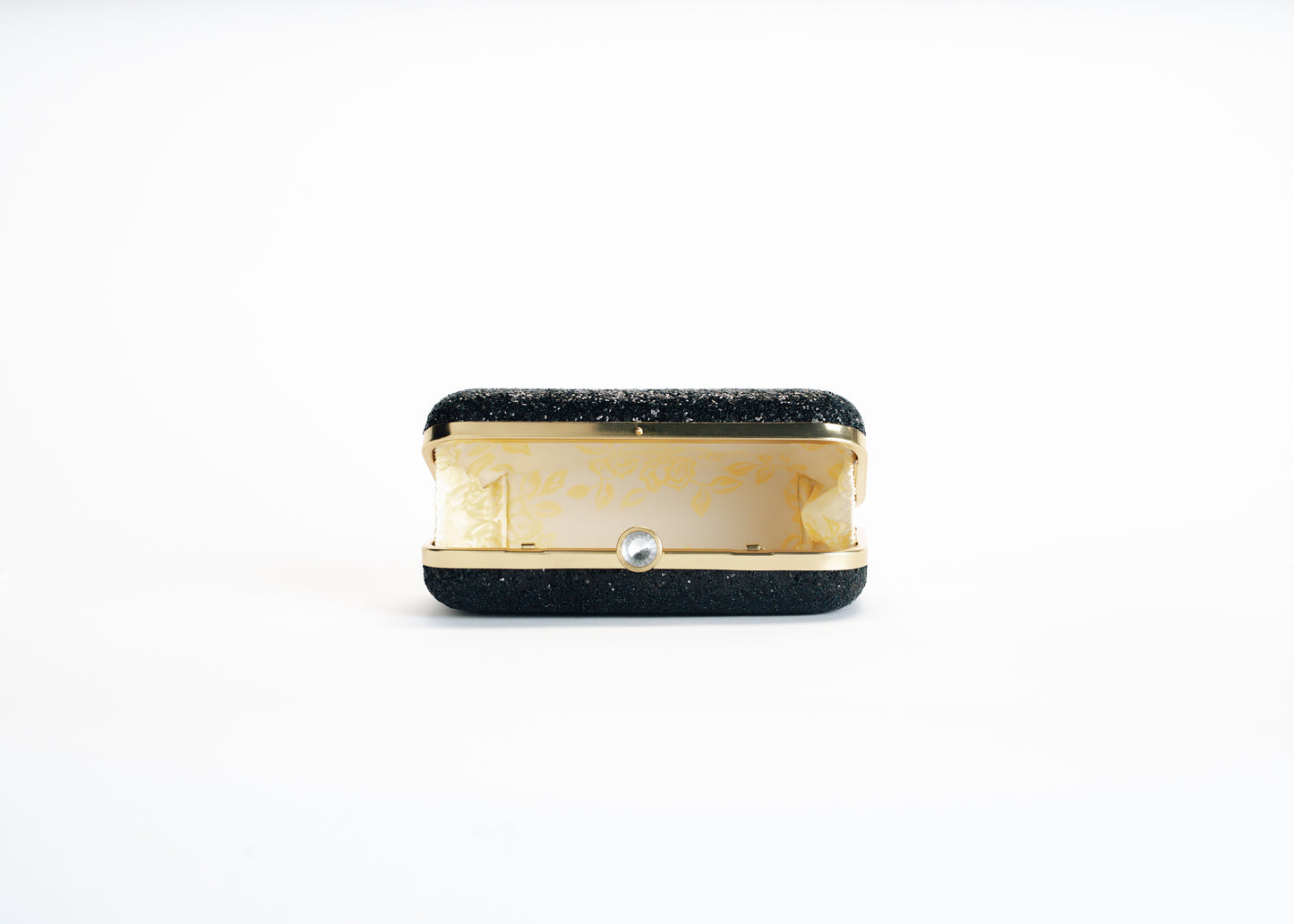 Zwarte Glitter Clutch