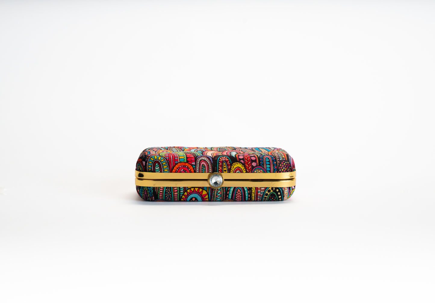 Paisley Print Clutch