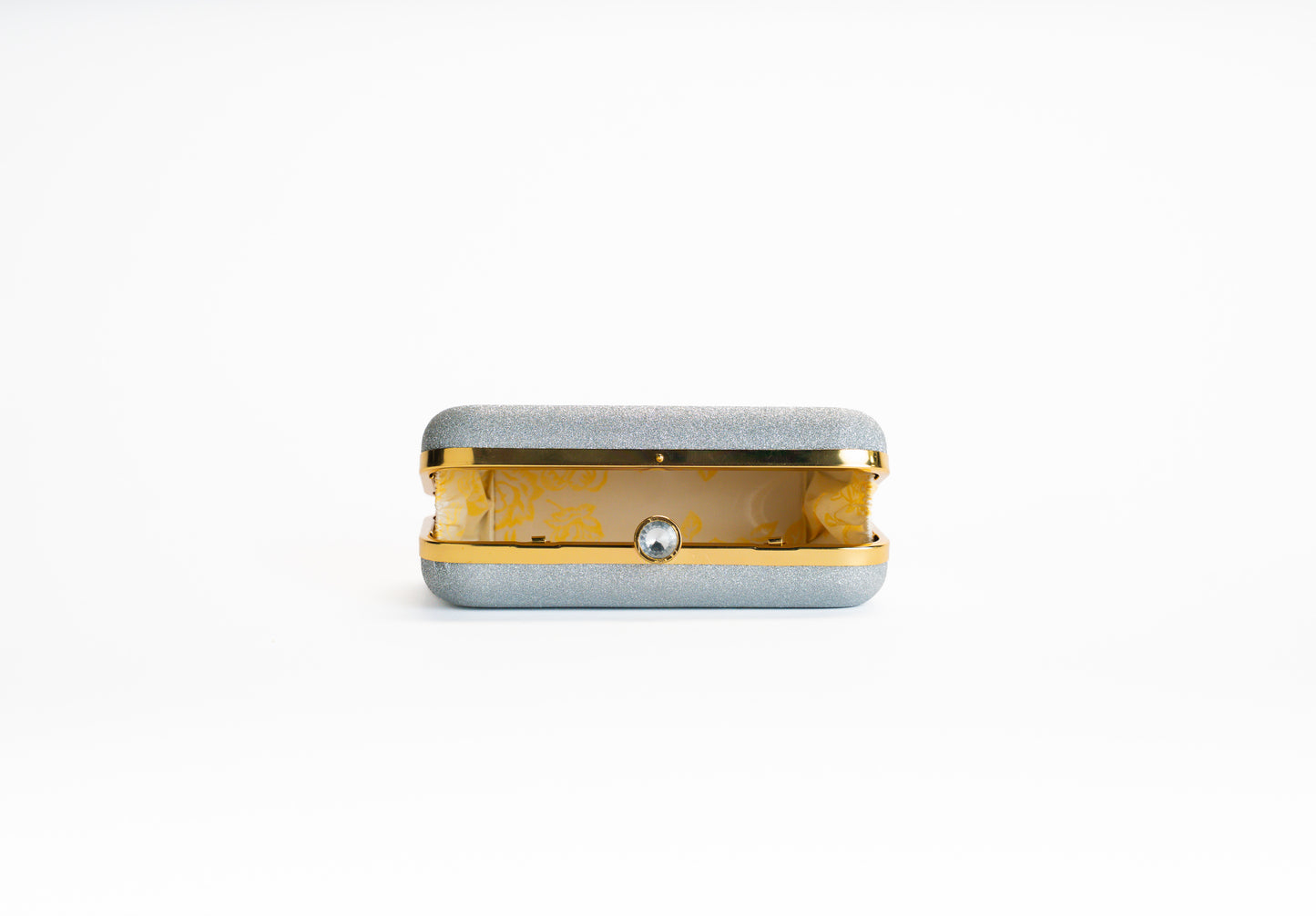 Zilveren Frost Shine clutch