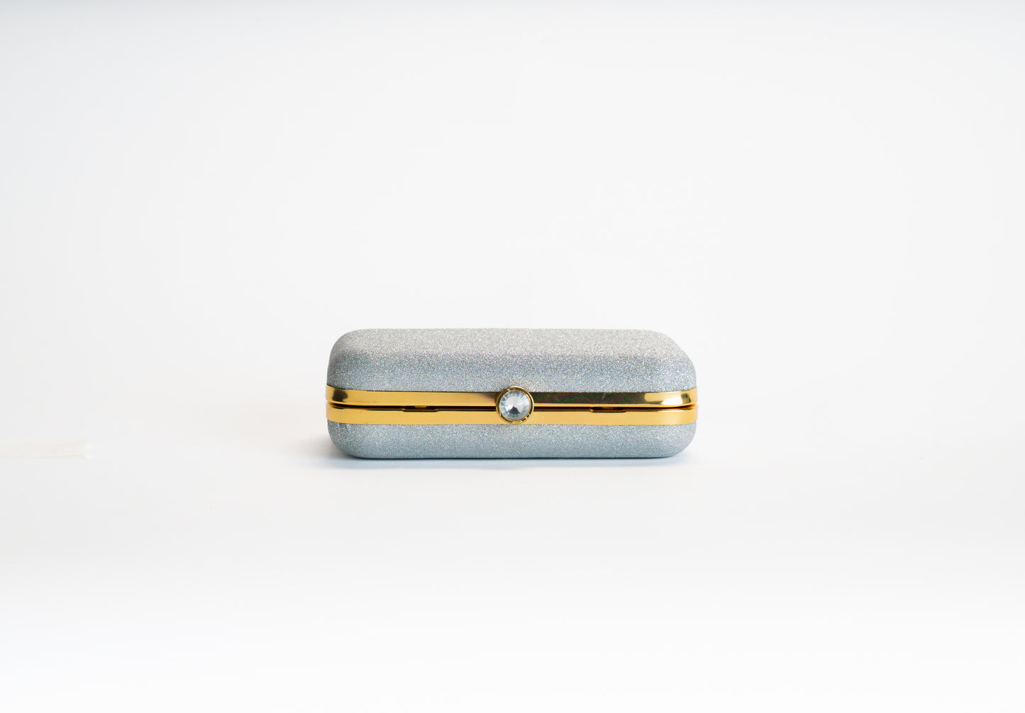 Zilveren Frost Shine clutch