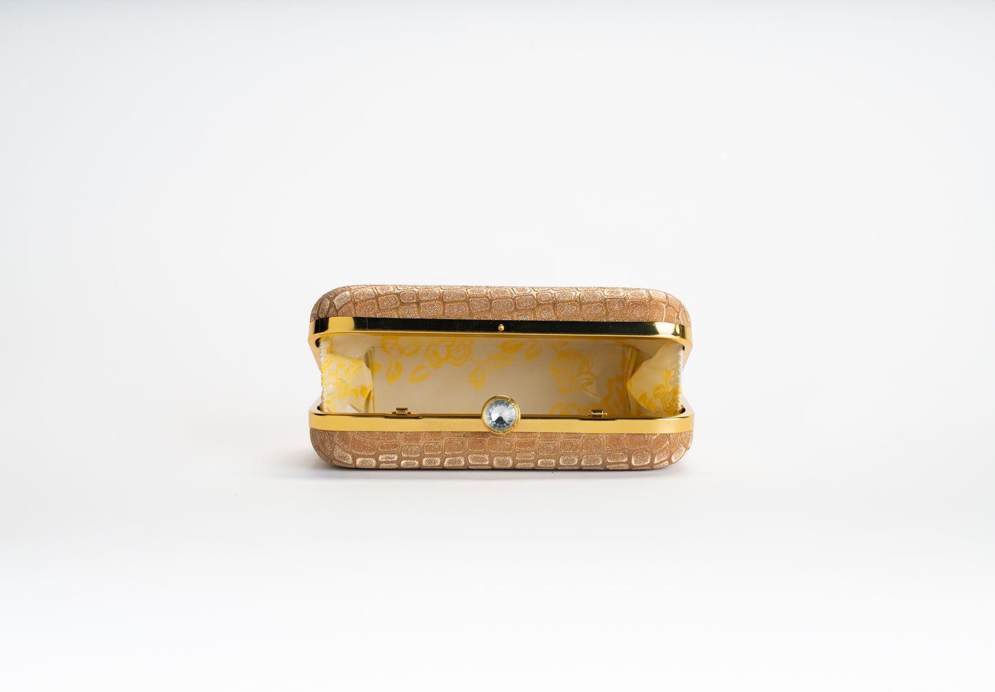 Gouden Croco Clutch