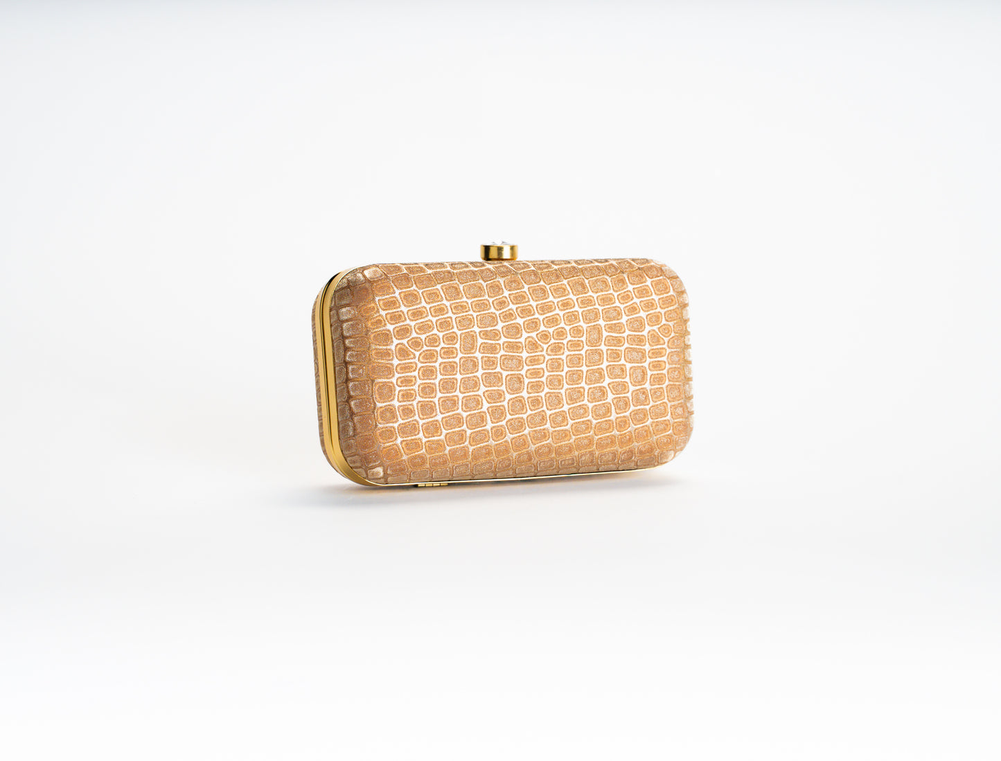 Gouden Croco Clutch