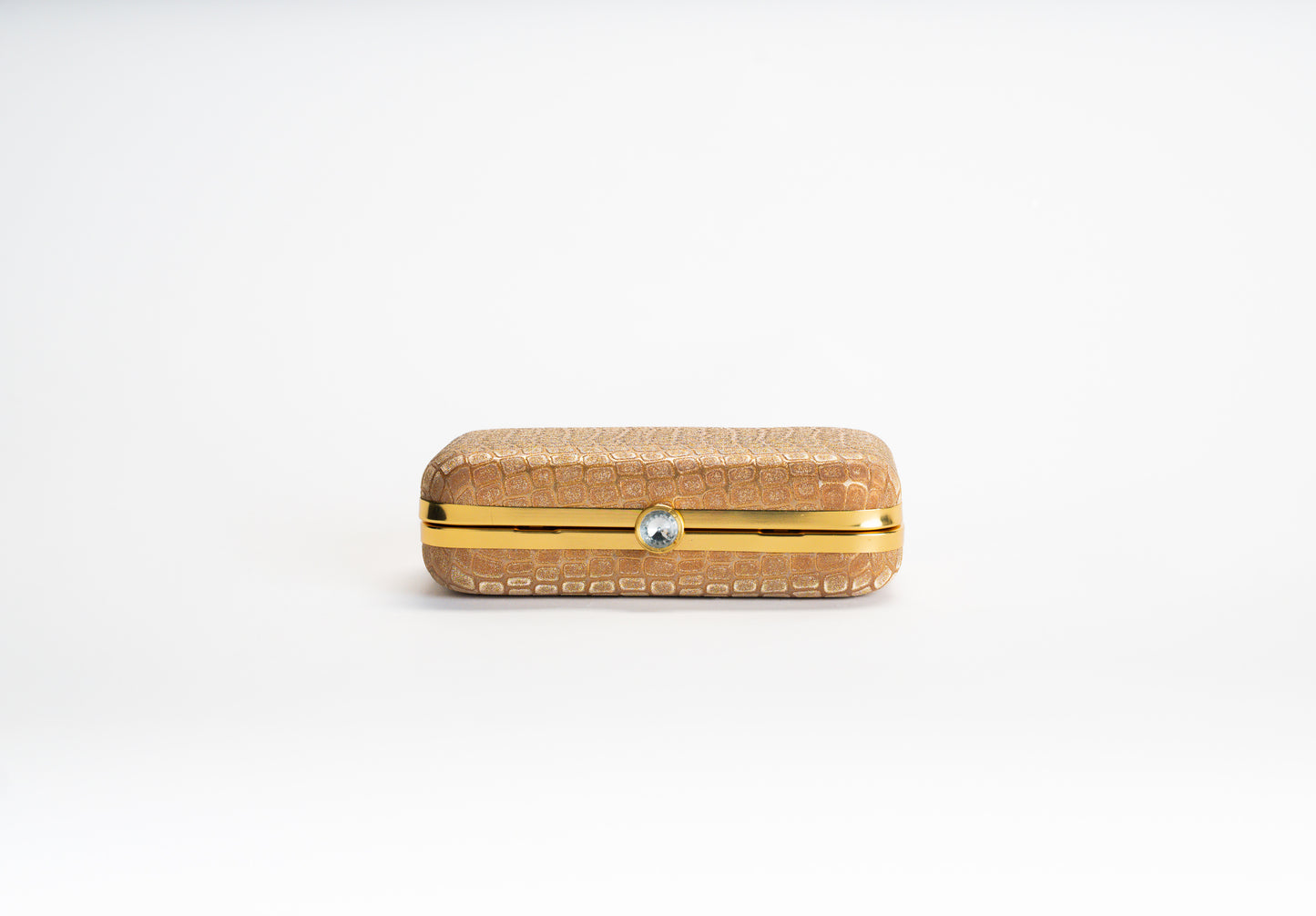 Gouden Croco Clutch