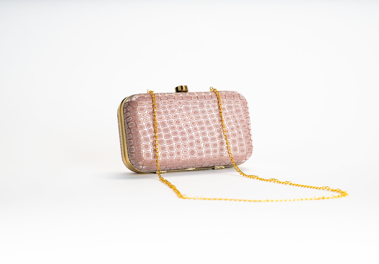 Roze Croco Clutch