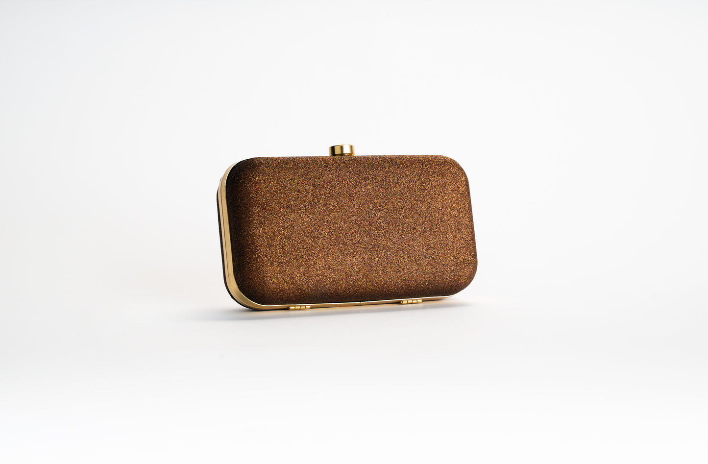 Bronze Glitter Clutch
