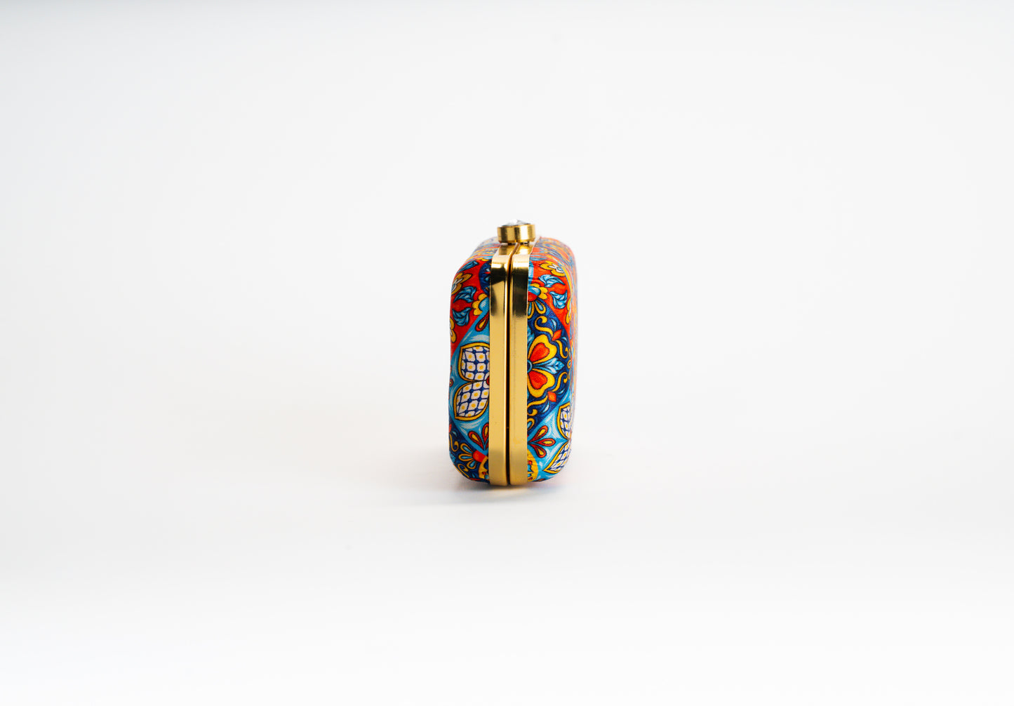 Gekleurde bloemen clutch