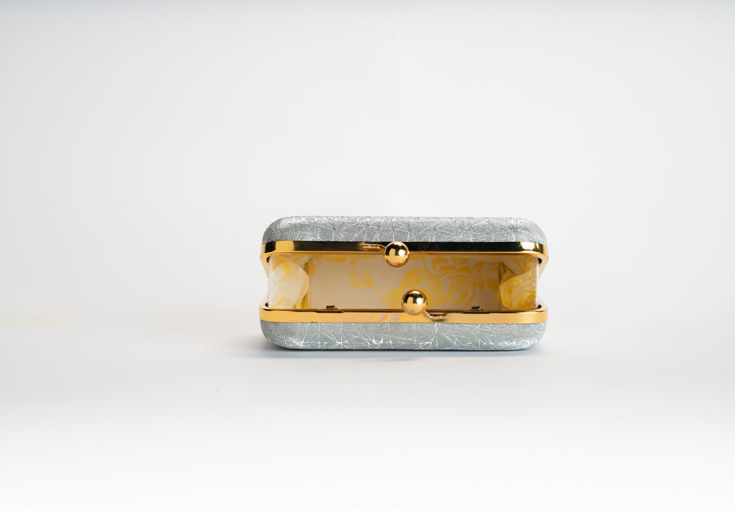 Silver Crystal Clutch