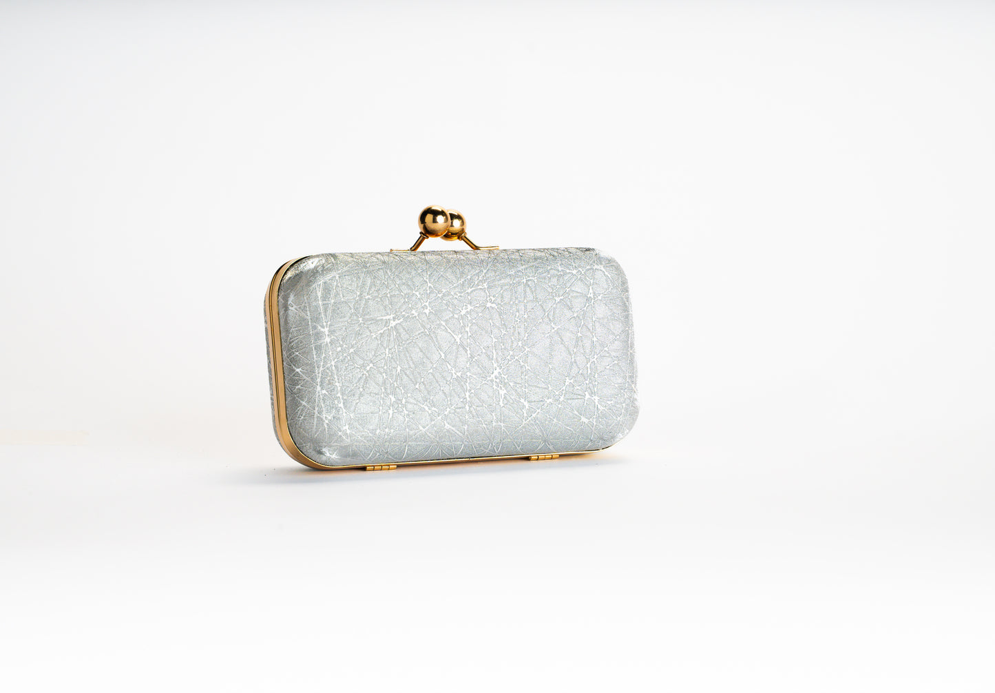 Silver Crystal Clutch