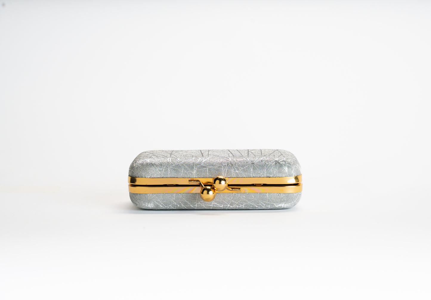 Silver Crystal Clutch