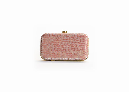 Roze Croco Clutch