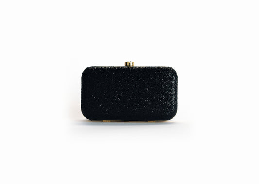Zwarte Glitter Clutch