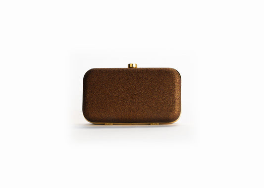 Bronze Glitter Clutch