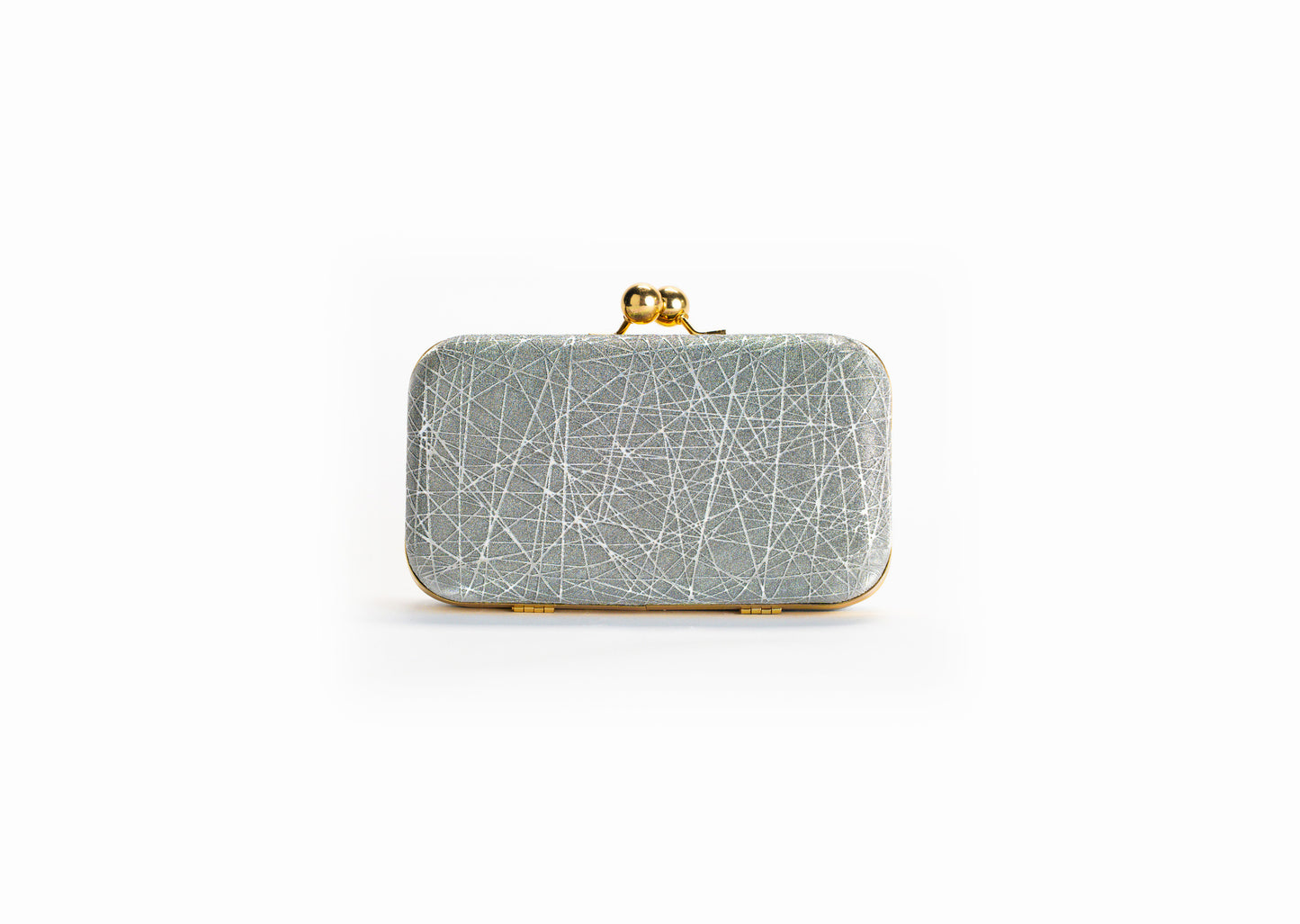 Grey Crystal Clutch
