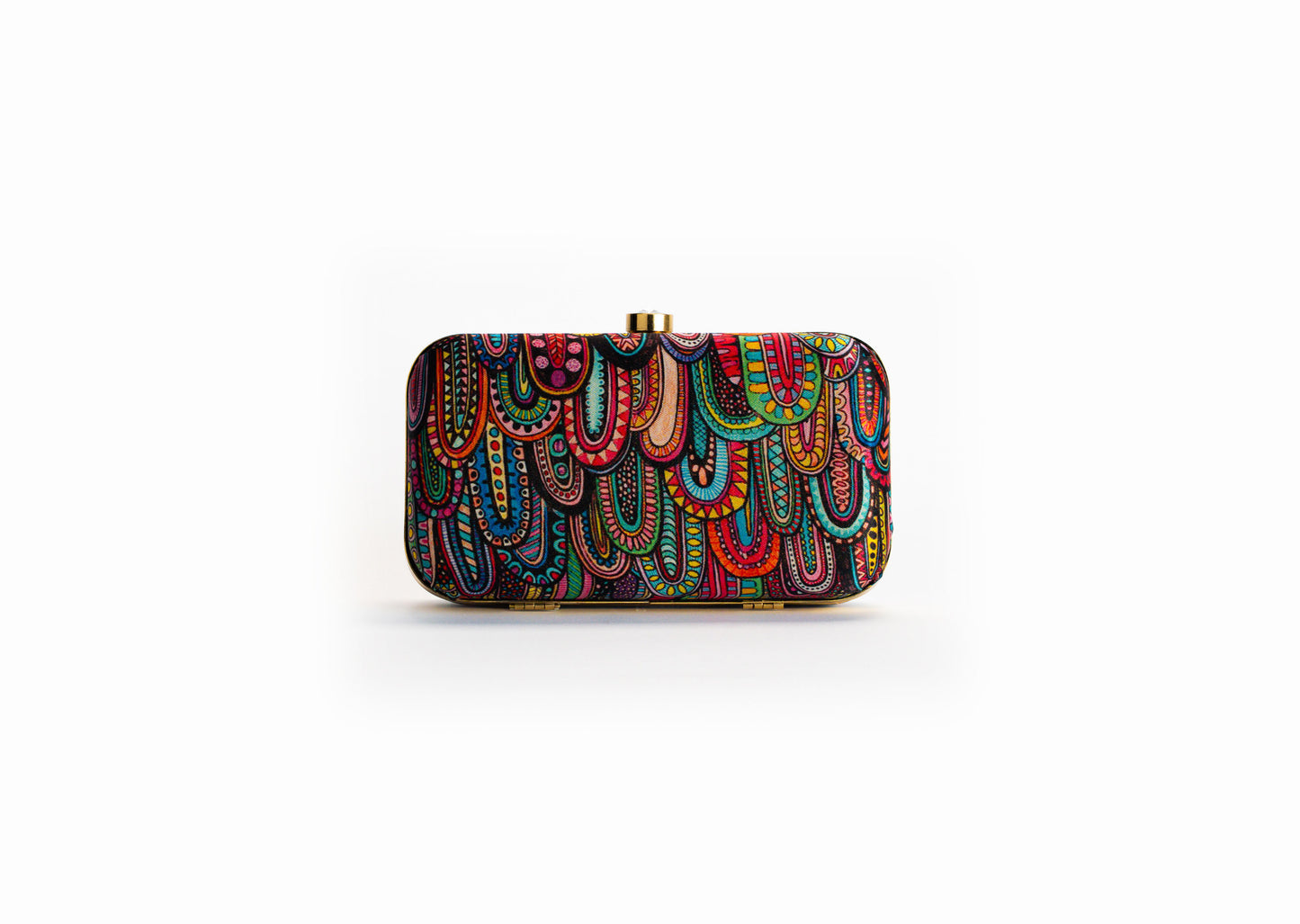 Paisley Print Clutch