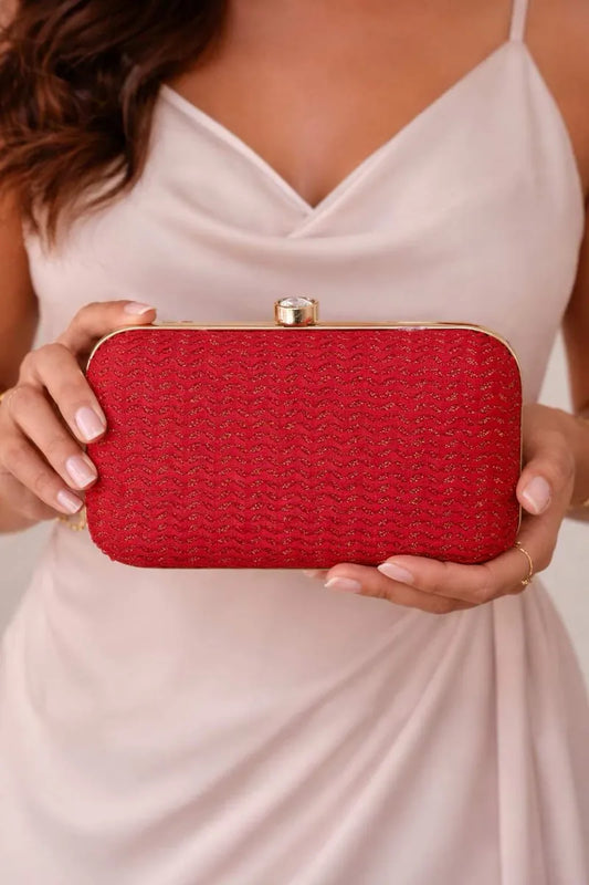 Ruby Glam Clutch