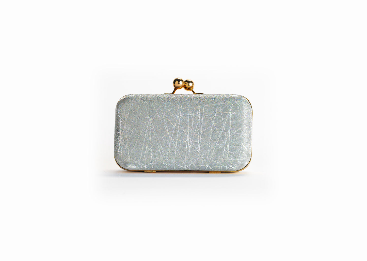 Silver Crystal Clutch